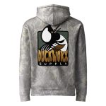 Duck Worx Supply Badge Hoodie in Deadwood Tree Camo, back view