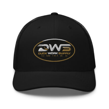 Duck Worx Trucker Cap – Black Front