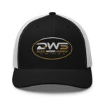 Duck Worx Trucker Cap – Black White Front