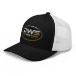 Duck Worx Trucker Cap – Black White Left Front