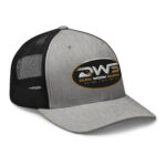 Duck Worx Trucker Cap – Heather Black Right Front
