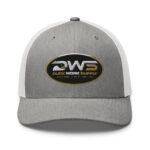 Duck Worx Trucker Cap – Heather Grey White Front