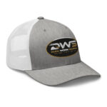 Duck Worx Trucker Cap – Heather Grey White Right Front