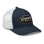 Duck Worx Trucker Cap – Navy White Right Front