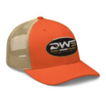 Duck Worx Trucker Cap – Rustic Orange Khaki Right Front